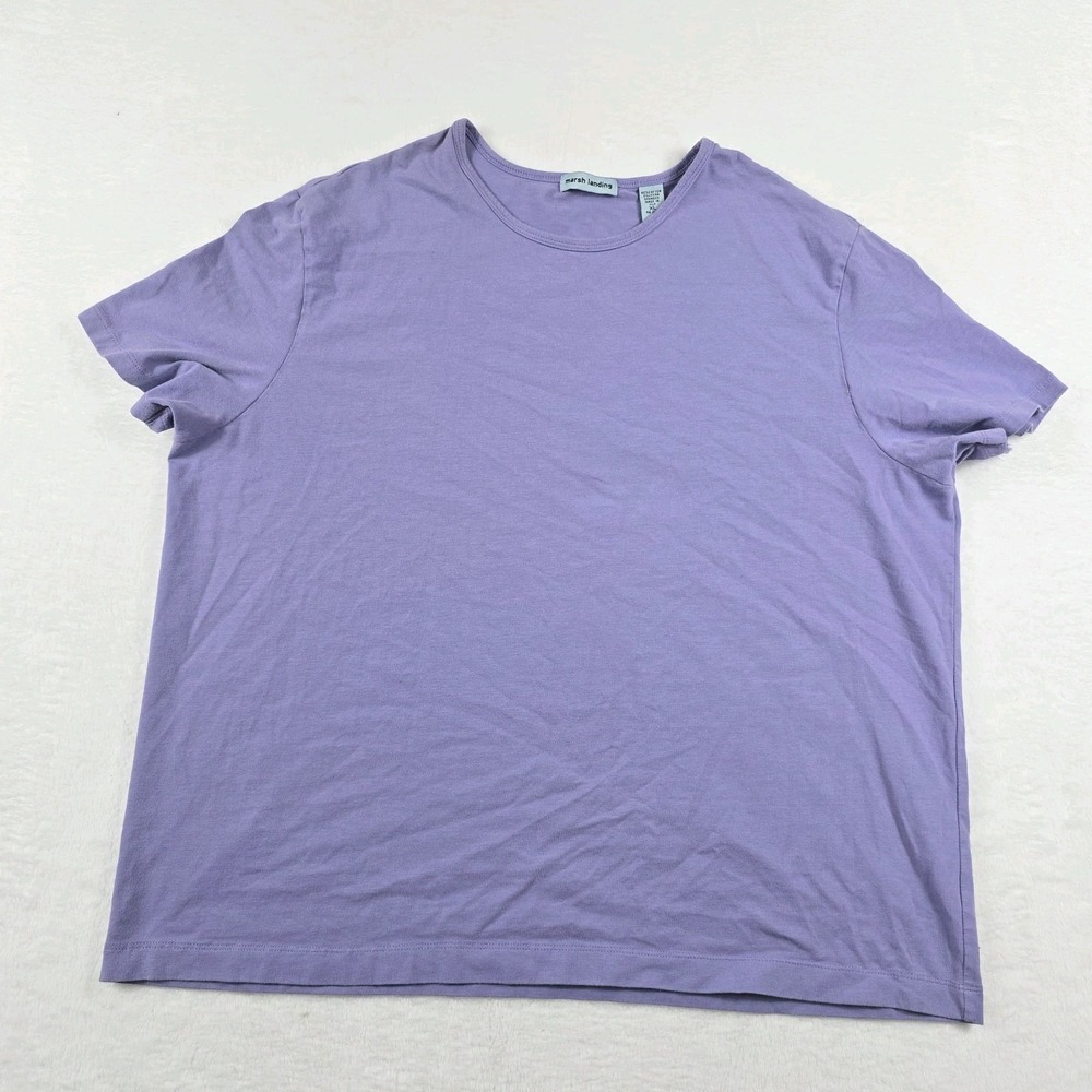 Marsh Landing Women's T-Shirt‎ Purple Size Extra Large XL Short Sleeve